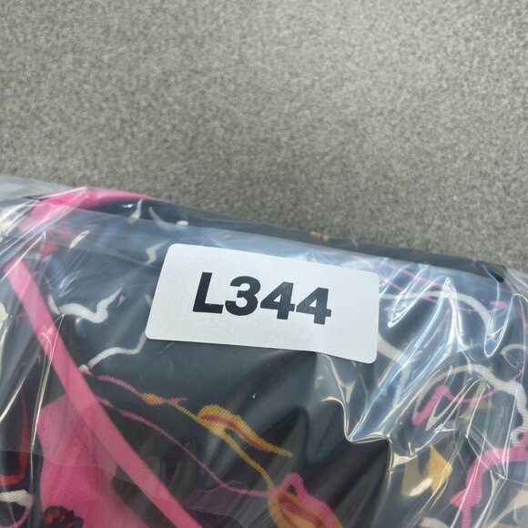 NEW Room Service Women's L Shawl Collar Pajama Set Black Floral Polyester - Picture 10 of 10